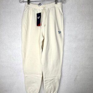Reebok White Soft Fleece Joggers for Women
